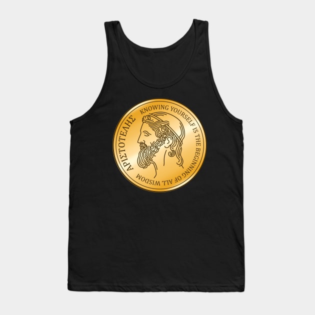 Stoic - Aristotele Tank Top by Sachpica